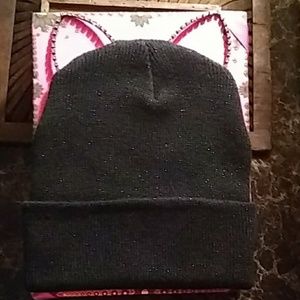 Nwot: swarovski Crystal Cat Ears Beanie!More info